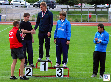 Björn Boström,  Morten Jensen och Paul Thuvesson på prispallen