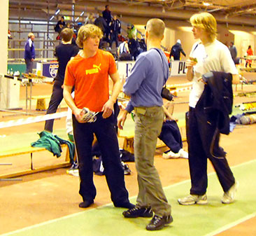 Segern klar: Viktor Björklund, Anders Hansson, Harald Helander.