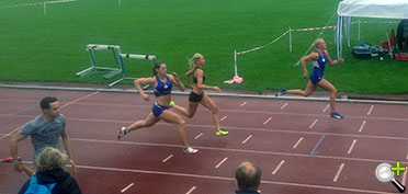 Victoria Joäng vinner skånska mästerskapen i Ängelholm 2013 före Kim McCabe och Caroline Bertheau