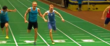 Peter Trajkovski och Philip Nilsson i Malmö 60m atleticumspelen