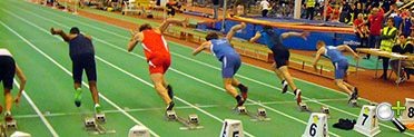 Atleticumspelen 60m män heat 1
