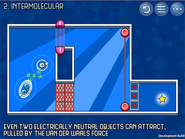 Screenshot of physics game Bond Breaker