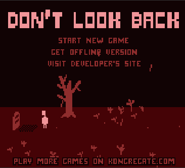 Skärmbild 1 av Don't Look Back: Titelskärm